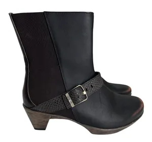 NAOT REFLECT Brown Mid Calf Boots Women's Size‎ EU 38 US 7 Side Zipper thumbnail 1