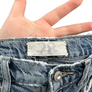 Free‎ People Lita Light Wash Distressed High-Waisted Slim Leg Jeans Size 28 thumbnail 12