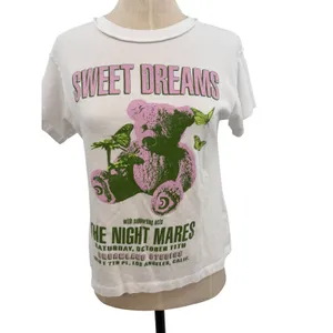 Daydreamer‎ Sweet Dreams The Night Mares Graphic Tee White Teddy Bear Size XS thumbnail 4