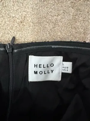 Hello Molly Black Dress Sequin thumbnail 3