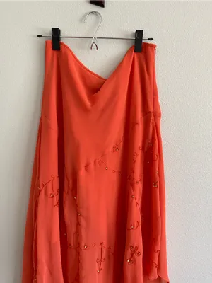 metrostyle Coral Asymmetrical Beaded Skirt thumbnail 2