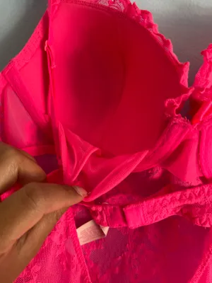 Victoria's Secret Lace Pink Babydoll Lingerie 36B thumbnail 5