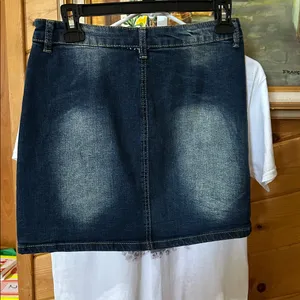 Hot Kiss Skyler Button Down Denim Skirt, & “Let’s Go Girls” Cowgirl Tee Bundle thumbnail 9