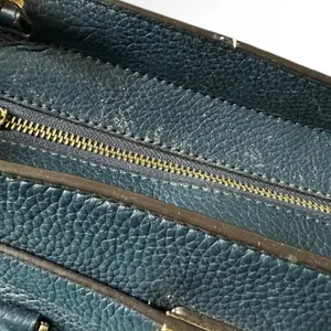 Michael Kors Traveler Satchel in Navy Pebbled Leather thumbnail 4