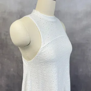 American Eagle Eyelet Lace Tank Top‎ Women XS Swing Stretch Flowy Boho Cottage thumbnail 3