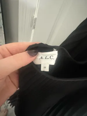 A.L.C Ari Mini Dress Black thumbnail 7