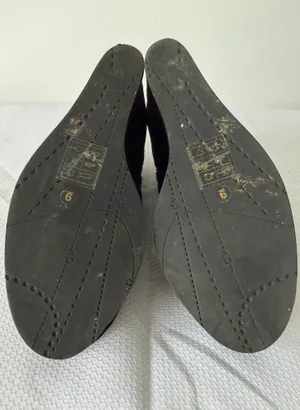 DV by Dolce Vita Black Suede Wedge Ankle Boots thumbnail 7