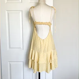 For Love & Lemons Limoncello Ruffled Mini Dress thumbnail 4