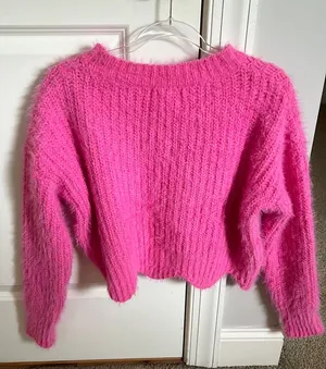 &merci Junie Scalloped Sweater in Bubblegum thumbnail 3