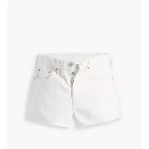 Levi's Premium 32 Women's 501 Original Fit High Rise Shorts White Clean Finish thumbnail 4