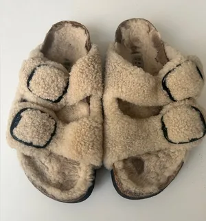 Birkenstock Papillio Arizona Big Buckle Teddy Shearling sandal 38/7 thumbnail 1