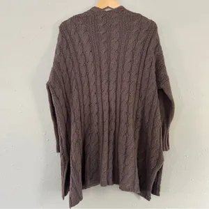Free People Mushroom Oversized Sweater Brown Tan Casual Comfy Winter Neutral thumbnail 8