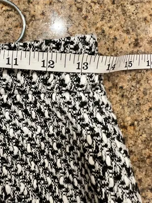 Commense Button Front Tweed Maxi Skirt Black White Small NWT Sold Out thumbnail 9