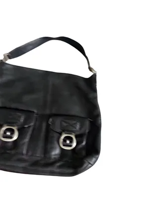 MICHAEL KORS Black Leather Satchel Shoulder Bag thumbnail 10