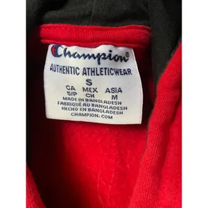 Champion Georgia Bulldogs Hoodie‎ Red Black White Appliqué Embroidered Small thumbnail 7