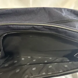 American Tourister‎ Canvas Shoulder Bag Laptop Navy Blue Carry On Vintage thumbnail 4