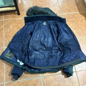 Salomon Stormcozy Puffer‎ Ski Snow Boarding with removable hood or fur trim L thumbnail 8