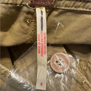 Free People Tan Carpenter Pants US 8 100% Cotton NWOT thumbnail 8