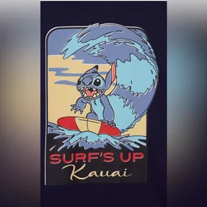 Disney Stitch Ohana Surf Quarter Zip Crew Navy Various Sizes NWT IN PACKAGE thumbnail 4