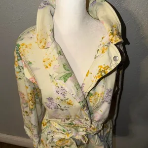 For Love & Lemons Chamomile Denim Romper Size Large thumbnail 3