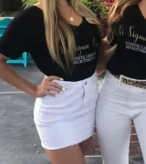 Amazon White Denim Skirt thumbnail 2