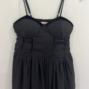 Band Of The Free Bustier Corset‎ Black Dress Size Medium Goth Short Mini Dress thumbnail 3