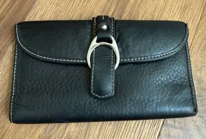 Dooney & Bourke 1975 Anniversary Collection Black Genuine Leather Wallet thumbnail 1