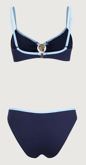 Boutique Blue Contrasting U Neck Bikini Set thumbnail 8