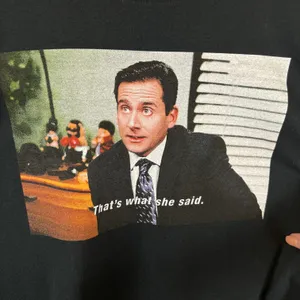 The Office “That’s What She Said” Long Sleeve Tee Black Universal Studios Size Large thumbnail 6