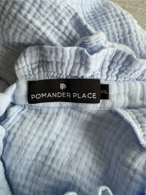 Tuckernuck Pomander Place Morgan Dress Light Blue Tiered Gauze Size XXL thumbnail 4
