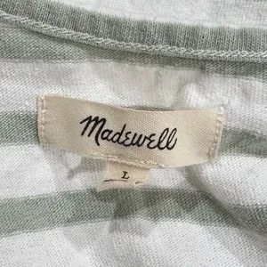 Madewell Boxy-Crop Tank Top Crawley Stripe Women’s Large thumbnail 3