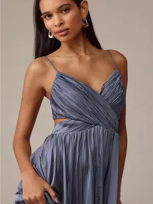 ASTR The Label Capitola Pleated Midi Dress thumbnail 1