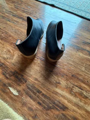 Unbranded Black Faux Leather Pointed Toe Cutout Flats Size 39 thumbnail 3