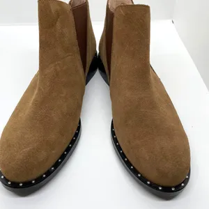 Patricia Green Palma Tan Leather Block Heel Studded Ankle High Boot Size 6 NEW thumbnail 6