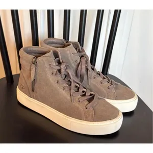 Ugg Ollie high top grey suede sneakers size 8 thumbnail 5