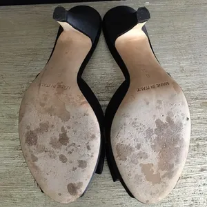 Michael Kors Women’s Black Open Toe Satin Bow Coquette Kitten Heels size 6 thumbnail 4
