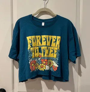 Cropped Tee Blue Size L thumbnail 1