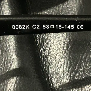 Black Square Glasses with Brown Case. Clear lens ready to wear. thumbnail 4