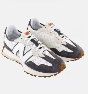 New Balance MS327PJ Retro Castlerock Sea Salt Lace Up Running Trainers 11.5M/13W thumbnail 1