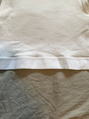 Zara Cream Ribbed Crop Tank Top thumbnail 2