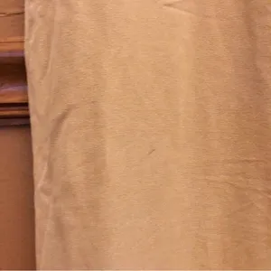 Talbots Linen Blend Button Front V Neck sleeveless Dress‎ Tan 4 Petite thumbnail 6