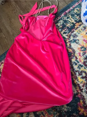 Hot pink Lucy in the sky velvet dress size xs thumbnail 5