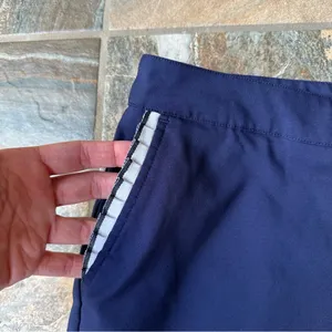 Lillie Green Women's Bermuda Golf Shorts Size 14 Navy Blue thumbnail 2