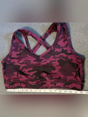 Torrid Active Plum and Black Camo Sports Bra Size 2X thumbnail 3