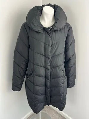 Madden Girl Black Long Hooded Puffer Winter Coat 2XL thumbnail 1