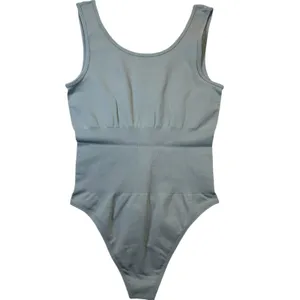 Shapewear Bodysuit Sleeveless Tank Top Gray Women’s size large NEW thumbnail 7