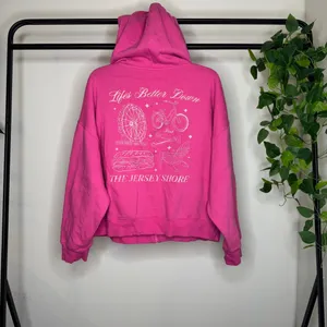 VS Pink Ivy Campus Fleece Full Zip Hoodie Jersey Shore Graphic size XL thumbnail 5
