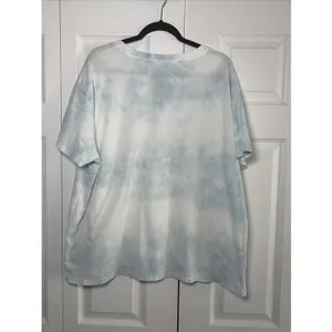 Disney Encanto Luisa Graphic Tee Womens 1X Blue Tie Dye I Move Mountains Cotton thumbnail 2