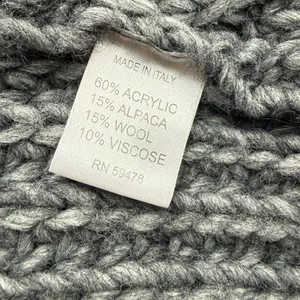Elsamanda Gray Blend Cardigan - L Alpaca and Wool thumbnail 8