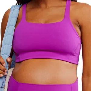 FP Movement x Hatch‎ Never Better Square Neck Maternity Bra SM Florescent Berry thumbnail 1